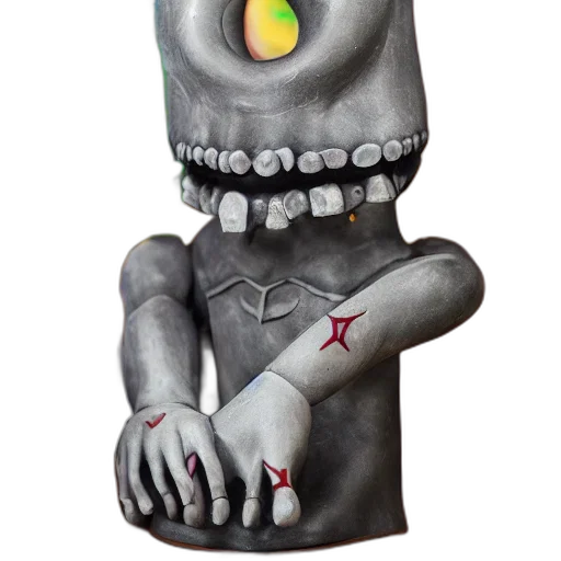 robot, staff, creature, mask transparent PNG cut-out
