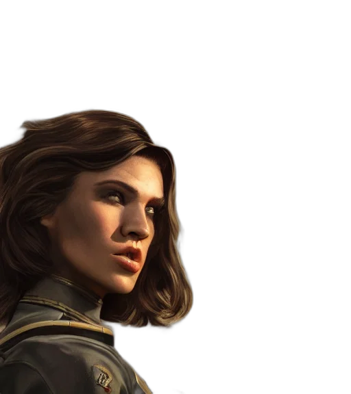 face, jacket, photorealistic, concept art transparent PNG cut-out