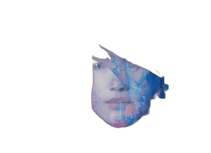face, mask, crown, creature transparent PNG cut-out