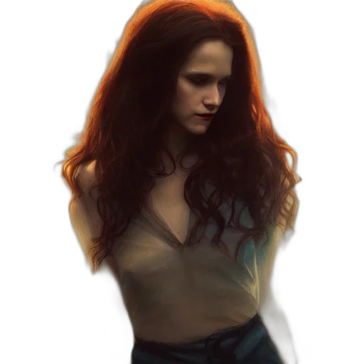 dress, hair, jacket, face transparent PNG cut-out