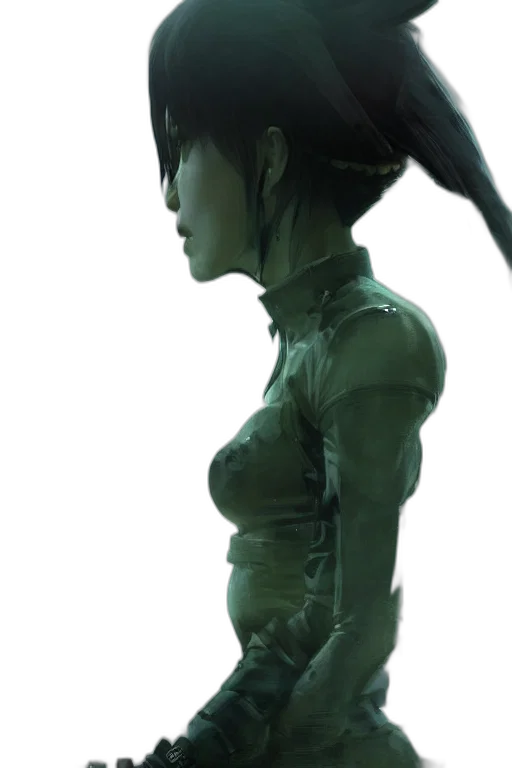 robot, dress, dragon, staff transparent PNG cut-out