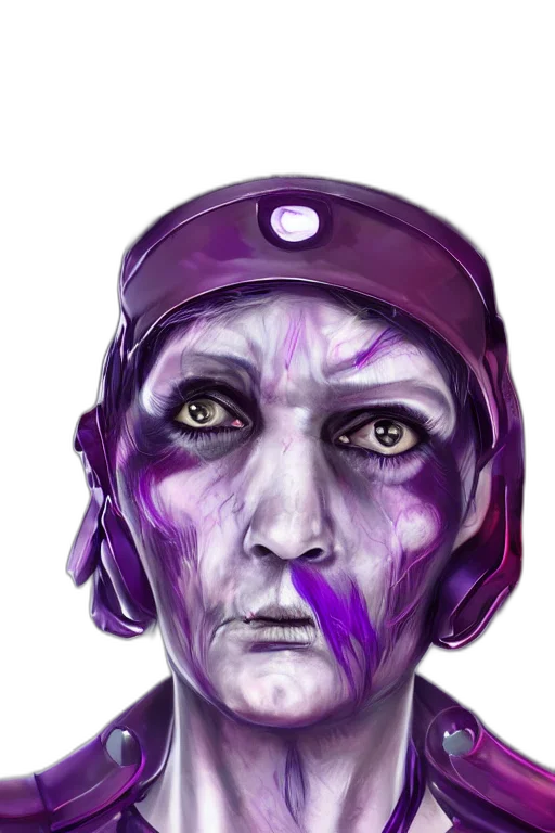 face, mask, robot, cyberpunk transparent PNG cut-out