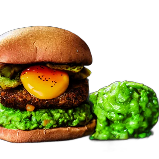 food, photorealistic, 3d render, green transparent PNG cut-out