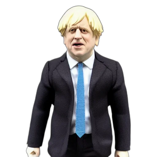 3d render, cartoon, boris, johnson transparent PNG cut-out