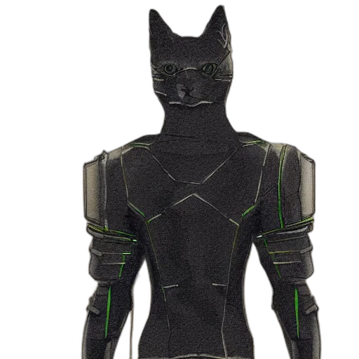 robot, mask, cyberpunk, 3d render transparent PNG cut-out