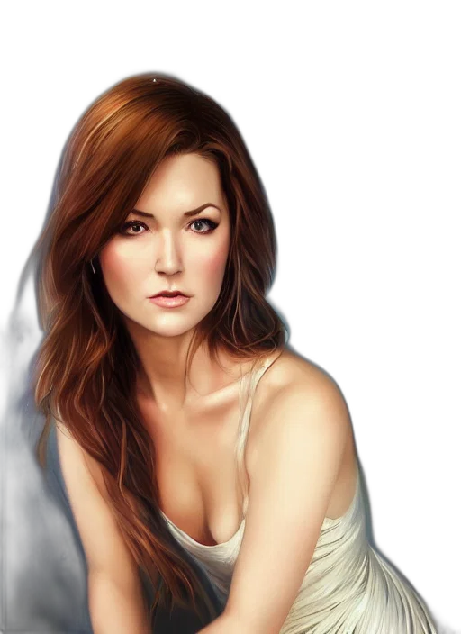 face, photorealistic, oil painting, fantasy art transparent PNG cut-out