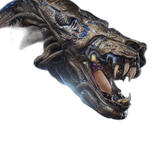 dragon, creature, face, mask transparent PNG cut-out