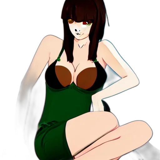 dress, cartoon, anime, concept art transparent PNG cut-out