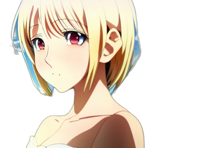 dress, face, flower, anime transparent PNG cut-out