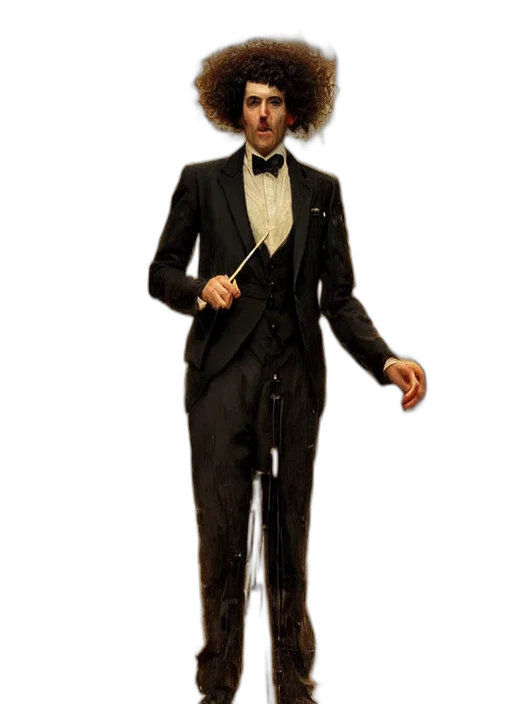 staff, hair, jacket, hat transparent PNG cut-out