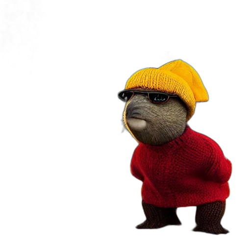 animal, hat, creature, jacket transparent PNG cut-out