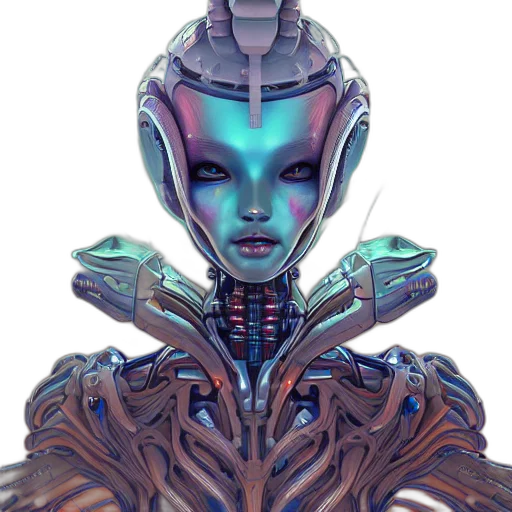robot, creature, face, concept art transparent PNG cut-out