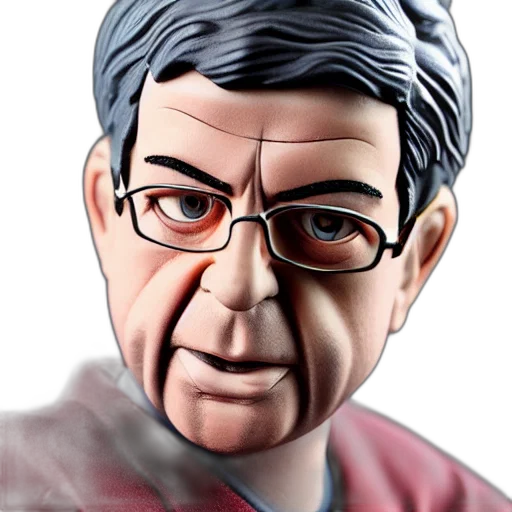 face, staff, photorealistic, 3d render transparent PNG cut-out