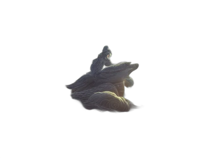 dragon, creature, animal, hair transparent PNG cut-out