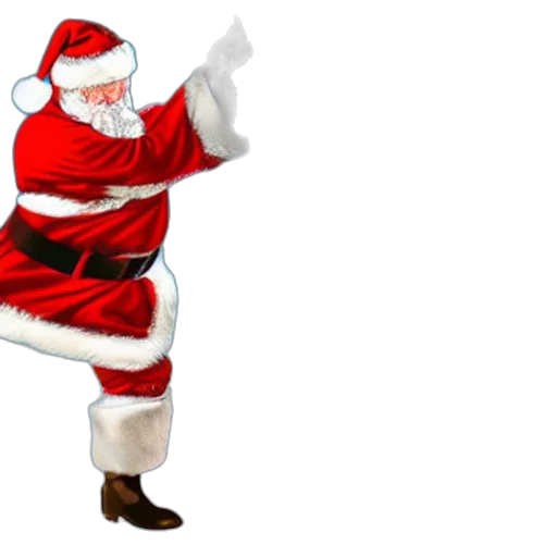 3d render, santa, water, bender transparent PNG cut-out