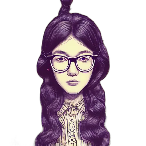 hair, face, cartoon, fantasy art transparent PNG cut-out