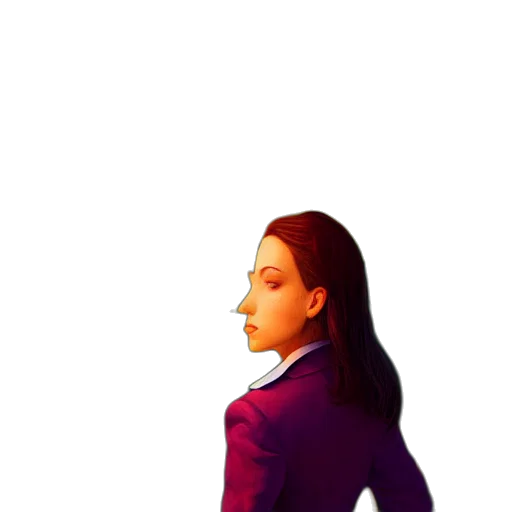 jacket, staff, robot, face transparent PNG cut-out