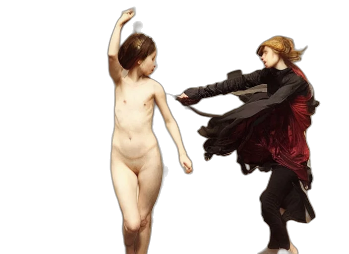dress, concept art, photorealistic, oil painting transparent PNG cut-out