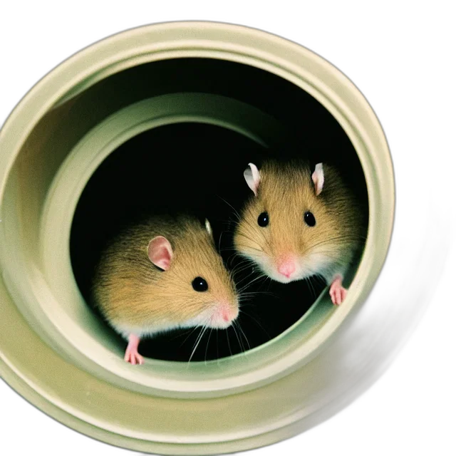 photograph, hamster, hiding, under transparent PNG cut-out