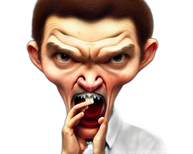 face, photorealistic, concept art, 3d render transparent PNG cut-out