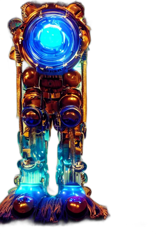 robot, staff, weapon, bottle transparent PNG cut-out