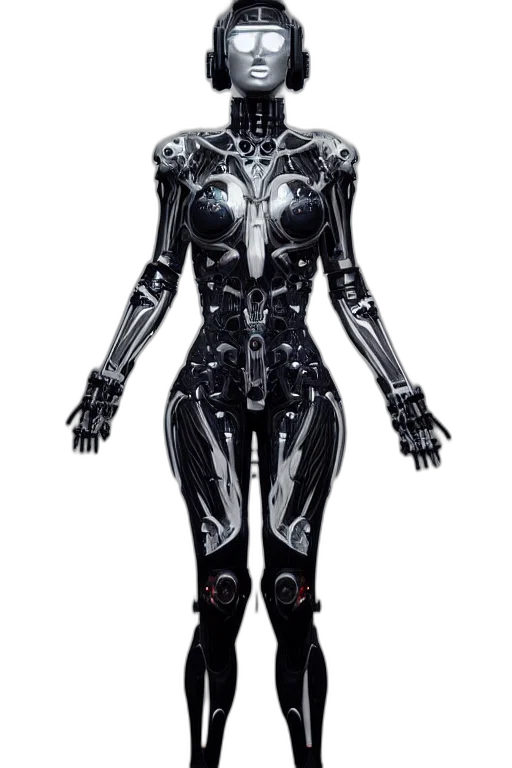 robot, dress, cyberpunk, concept art transparent PNG cut-out