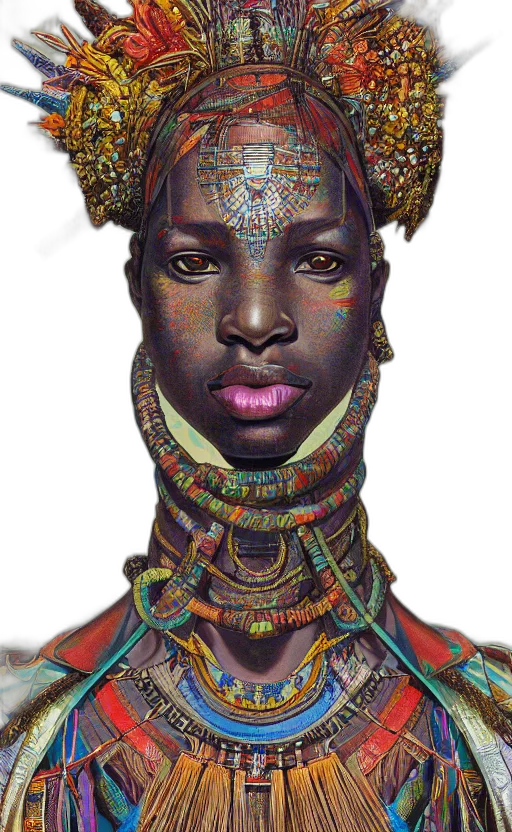 jewelry, face, crown, robot transparent PNG cut-out