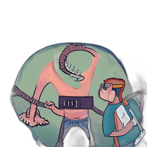robot, weapon, sword, staff transparent PNG cut-out