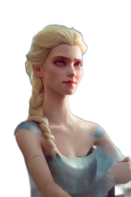 face, dress, crown, dragon transparent PNG cut-out