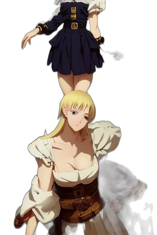 dress, anime, concept art, pixel art transparent PNG cut-out