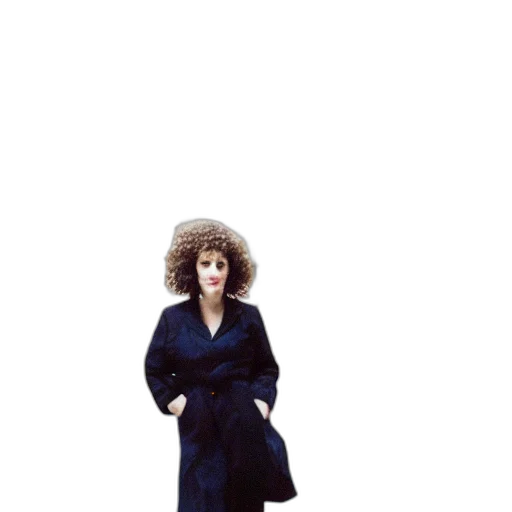 dress, jacket, staff, hair transparent PNG cut-out