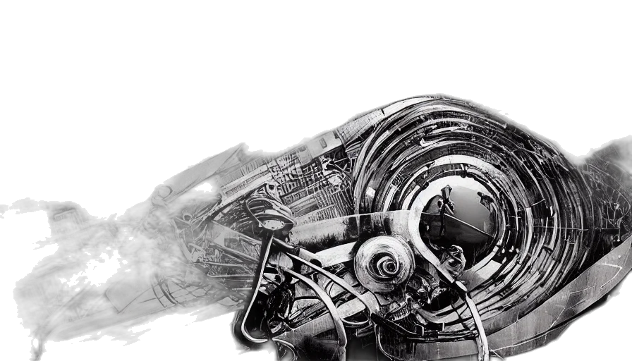 robot, car, weapon, hair transparent PNG cut-out