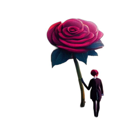 flower, umbrella, staff, crown transparent PNG cut-out