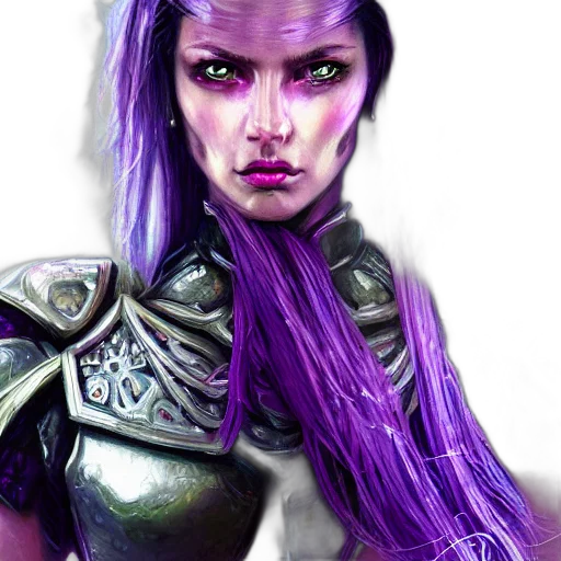 face, fantasy art, concept art, cyberpunk transparent PNG cut-out