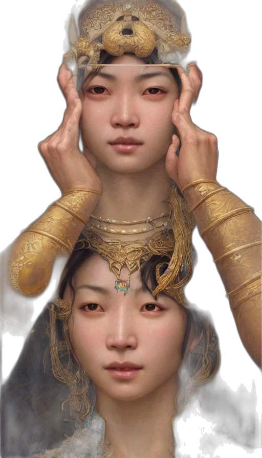 face, jewelry, mask, crown transparent PNG cut-out