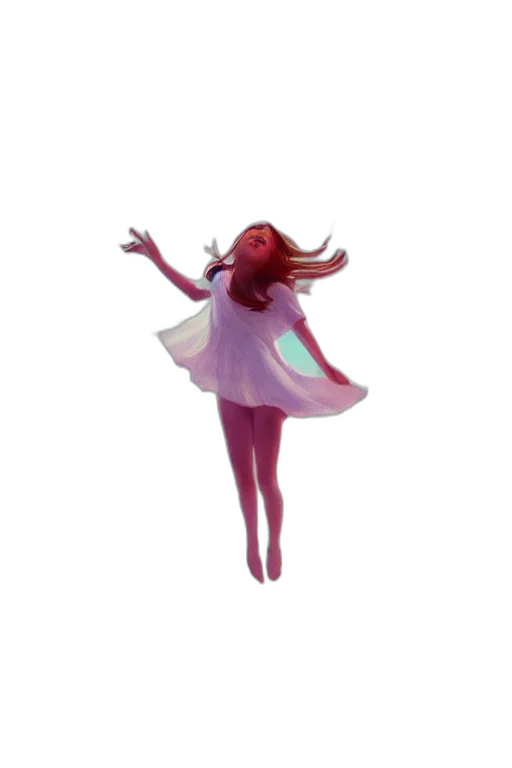 dress, creature, hair, crown transparent PNG cut-out