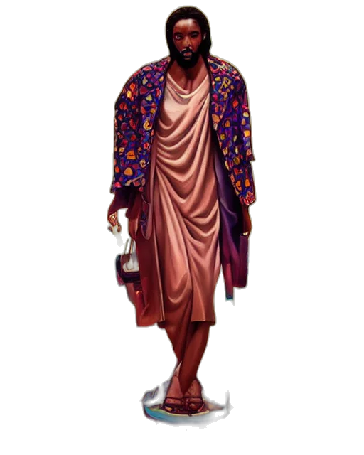 dress, concept art, vaporwave, pixel art transparent PNG cut-out