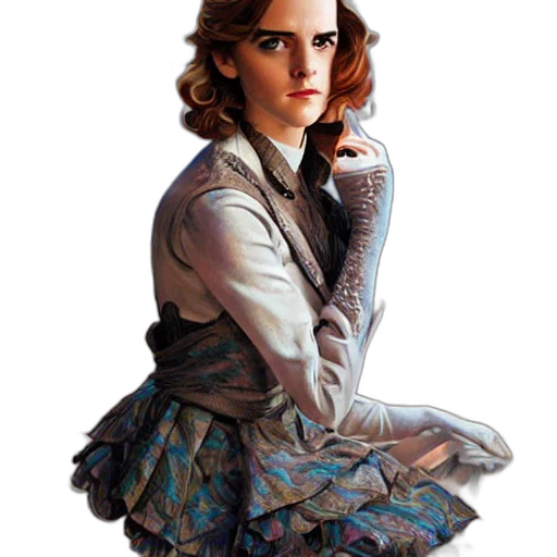 dress, jacket, crown, face transparent PNG cut-out