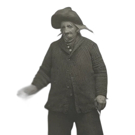 hat, staff, mask, jacket transparent PNG cut-out