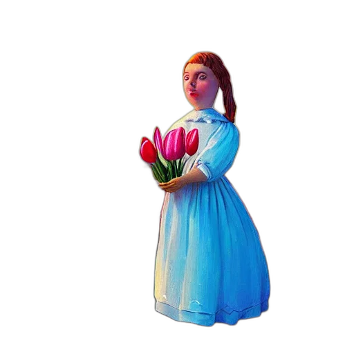 dress, flower, crown, bottle transparent PNG cut-out