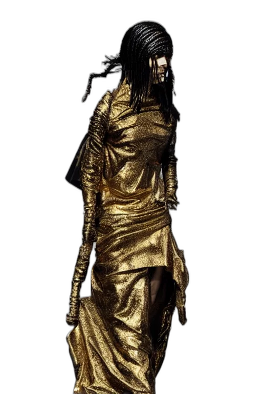dress, staff, jewelry, hair transparent PNG cut-out