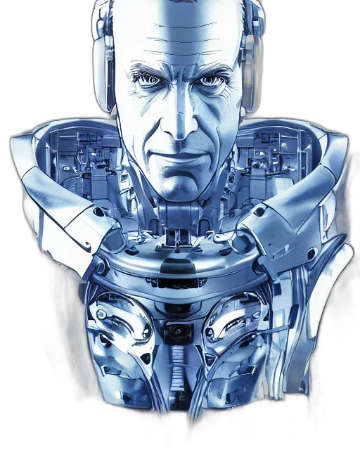 robot, face, concept art, comic book art transparent PNG cut-out