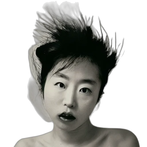 hair, staff, face, crown transparent PNG cut-out