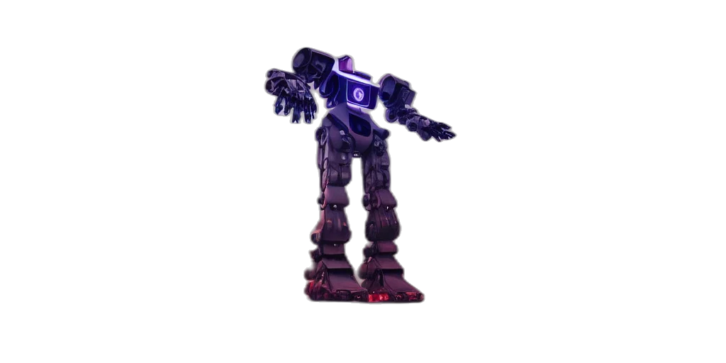 robot, weapon, creature, staff transparent PNG cut-out