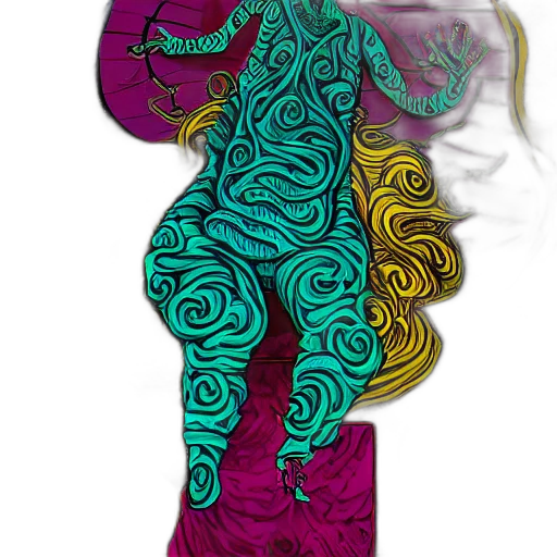 dragon, mask, staff, creature transparent PNG cut-out