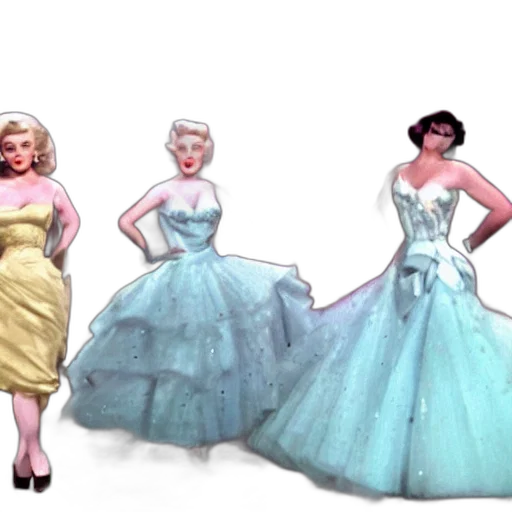 dress, concept art, 3d render, cartoon transparent PNG cut-out