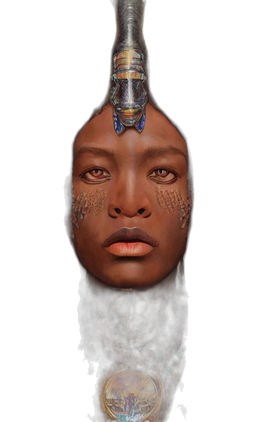 bottle, crown, face, hair transparent PNG cut-out
