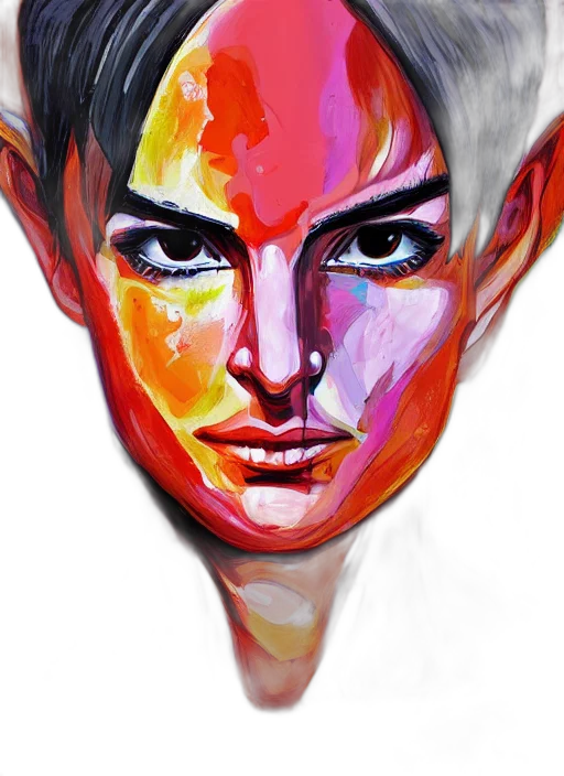 face, mask, photorealistic, watercolor transparent PNG cut-out