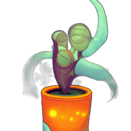 staff, dragon, bottle, concept art transparent PNG cut-out