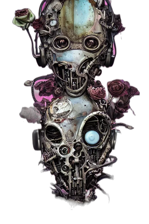 robot, mask, jewelry, face transparent PNG cut-out